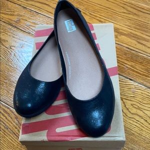 2/$50 Fitflop black sparkle ballet flat, size 8.5